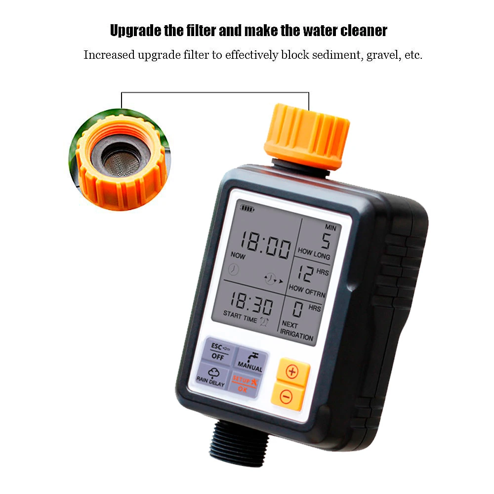 Automatic Universal LCD Screen Sprinkler Controller Outdoor Garden Solenoid Valve Water Timer Waterproof Irrigation Timer Water Timer