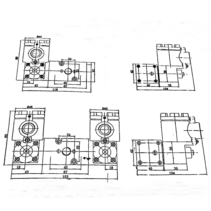 Aluminum Explosion Proof Namur Pneumatic Solenoid Valve