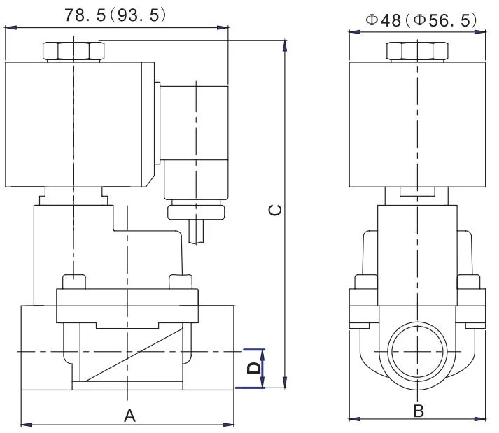 1/2&prime;&prime; to 2&prime;&prime; IP68 Waterproof Water Fountain Stainless Steel Solenoid Valve 12V 24V 110V 220V