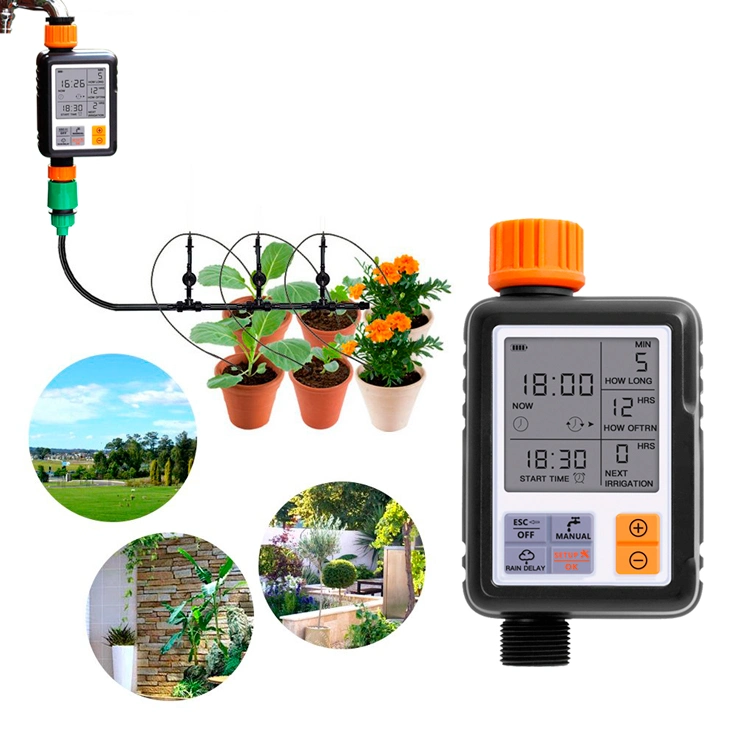 Automatic Universal LCD Screen Sprinkler Controller Outdoor Garden Solenoid Valve Water Timer Waterproof Irrigation Timer Water Timer