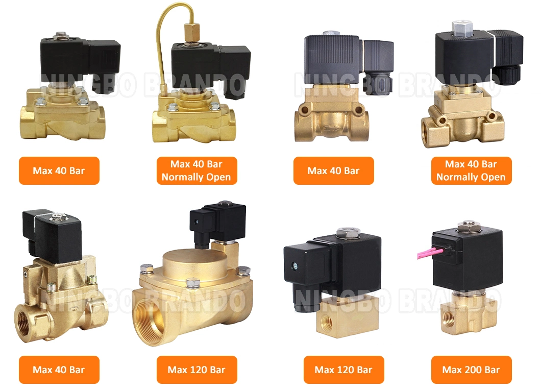 High Pressure Solenoid Valve 50 100 150 300 Bar 12VDC 24VDC 24VAC 110VAC 220VAC 1/8&prime;&prime; 1/4&prime;&prime; 3/8&prime;&prime; 1/2&prime;&prime;